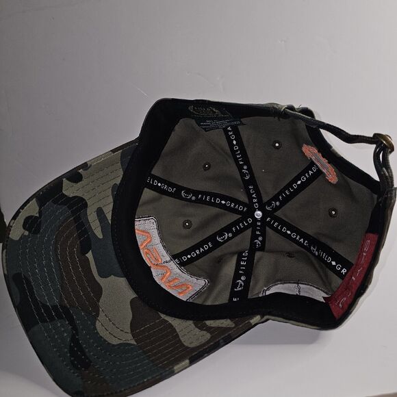NASA Camo Baseball Hat REFLECTIVE Logo Patches + Stitching Adjustable Camoflauge - Picture 8 of 14